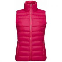 Doudoune Light Femme Sans Manche En Nylon Rose Fonce