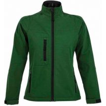 Veste Femme Zippée Softshell En Polyester Vert Bouteille