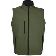 Veste Sans Manche Homme Zippée Softshell En Polyester Army