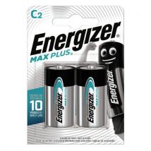 Pile Alcaline Max Plus C/lr14 Fsb2 - Lot De 2 - Energizer