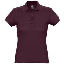 Polo Personnalisable Femme En Coton Bordeaux