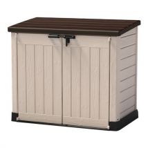 Coffre En Résine Multifonctions 1200l Avec Vérins - Beige