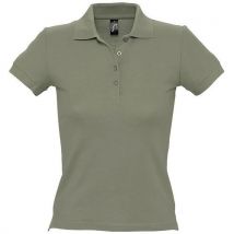 Polo Personnalisable Femme En Coton Kaki