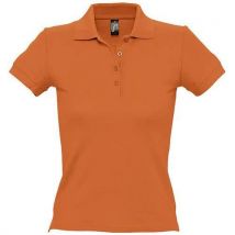 Polo Personnalisable Femme En Coton Maille Piquée 210 Orange