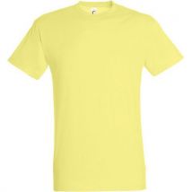 Tee-shirt Personnalisable Homme En Coton Jaune Pâle