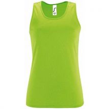 Débardeur Personnalisable De Sport Femme En Polyester Vert Fluo