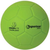 Ballon de Hand Initiation Sporteus Taille 2 Ø175mm Vert Polyuréthane Double Mousse