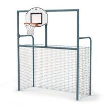 GES - But Multisport DIDACOMBI 3x2m - Acier Galvanisé Gris Mat - Conforme Code du Sport Français