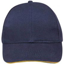 Casquette 6 Panneaux En Coton Bicolore