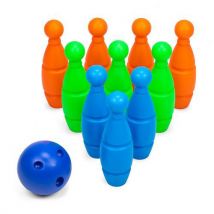 Jeu de Quilles PVC 22cm - 11 Pièces - Dès 3 Ans - Jeu d'Extérieur et d'Intérieur