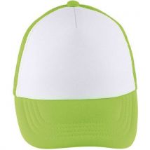 Sol-s - Casquette Enfant Bubble Kids Vert Fluo et Blanc - Oeko-Tex - Éco-responsable