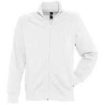 Veste Zippée Molleton Uni Tech Blanc
