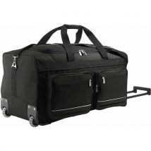 Sac De Sport À Roulettes En Polyester Noir