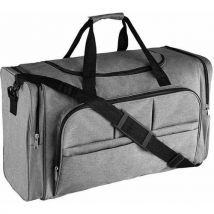 Sac De Sport En Polyester Gris Chiné