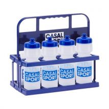 Casal Sport - Set Porte-Bidons Bottle Crate Pro - 8 Bidons + Panier Bleu - PVC - Multisport