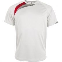 Tee-shirt Wave Pes Blanc/rouge/gris