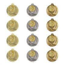Lot de 12 - Médaille Challenge Avec Cordons