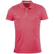 Polo Personnalisable Homme En Polyester Corailfluo