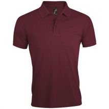 Sol-s - Polo Homme Prime Bordeaux - Taille L - Rugby - Oeko-Tex