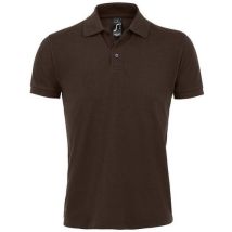 Sol-s - Polo Prime Homme Chocolat XL - Polyester Oeko-Tex - Rugby Personnalisable