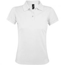 Polo Personnalisable Femme Prime En Polyester Blanc