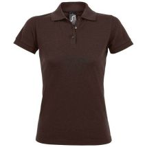 Sol-s - Polo Prime Femme Chocolat M - Rugby Oeko-Tex Personnalisable