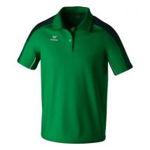 Erima - Polo EVO STAR Adulte - Vert - Taille L - Manches Courtes - Confort Sportif