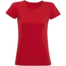 Tee-shirt Personnalisable Femme En Coton Organique Bio Rouge