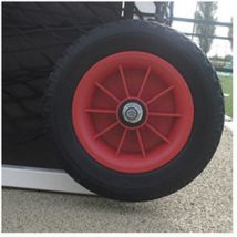 Metaluplast - Roues de hockey sur gazon - Noir - Accessoire durable pour sports de crosse