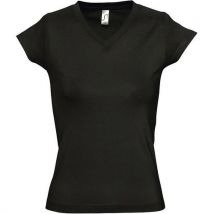 Tee-shirt Personnalisable Femme En Coton Noir Profond