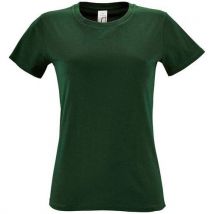 Tee-shirt Personnalisable Femme En Coton Vert Bouteille