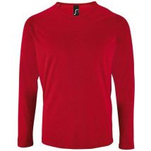 Tee-shirt Personnalisable Manche Longue Desport Homme En Polyester Rouge