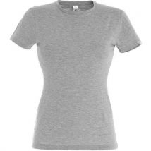 Tee-shirt Personnalisable Classic Femme Gris Chiné Coton 150 G