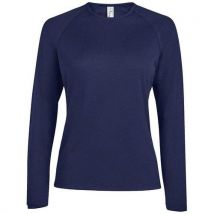 Tee-shirt Personnalisable Manche Longue Desport Femme En Polyesterfrench Marine