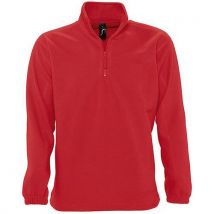 Sweat Personnalisable 1/2 Zip Standard Rouge Polaire Expert