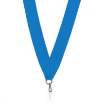 Ruban médaille bleu ciel 22mm - Multisport - Récompense sportive idéale