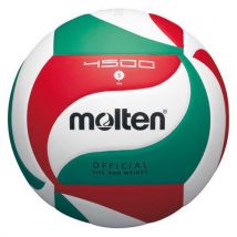 Molten - Lot de 5 Ballons Volley V5M4500 - Compétition et Entraînement - Nylon - Certifié FFVB
