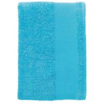 Serviette Coton Éponge Turquoise 100 X 150 Cm