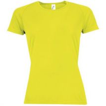 Tee-shirt Personnalisable Multitech Pesféminin Jaune Fluo