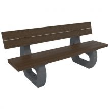 Banc Parc Semi Éco - Démonté Plastique Recyclé Espace Urbain