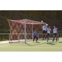 Paire De Filets De Buts Foot À 11 - Trapézoïdal À Damier 3mm Huck