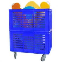 2 Bacs De Rangement Sur Roues En Inox 153,6 L - Seva Piscine
