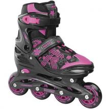 Rollers Enfant Jockey 30 Noir Et Rose