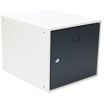 Manutan Expert - Casier individuel 1 case - Acier Gris/Anthracite - 350x400x450mm - Fermeture à clé - Montage facile