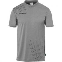 Polo Polycoton Enfant - Uhlsport - Score 26 Gris Foncé Chiné/noir