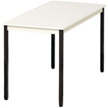 Manutan Expert - Table de réunion rectangulaire 120x60cm - Plateau beige, pieds bruns - 5 personnes - Montage facile