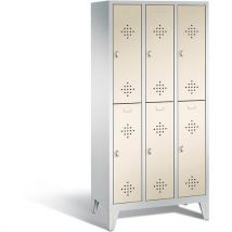 Armoire / Vestiaire 2 Casiers Superposés Sur Pied Cp