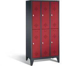 Armoire / Vestiaire 2 Casiers Superposés Sur Pied Cp