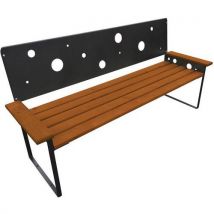 Banc Oxygene 1,80 M Exotique Lasure Acajou Doré