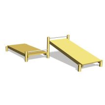 Aménagement extérieur - Flexion jambes enroulement abdominaux - Parcours sportif Santé - Éco-responsable